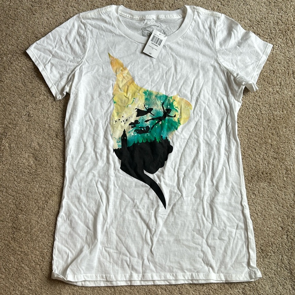 New With Tags, Disney Peter Pan Shirt, L